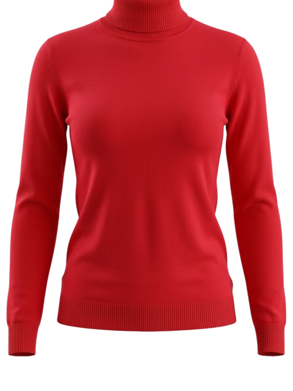 Calvin Klein Bright Red Turtleneck Sweater - Women